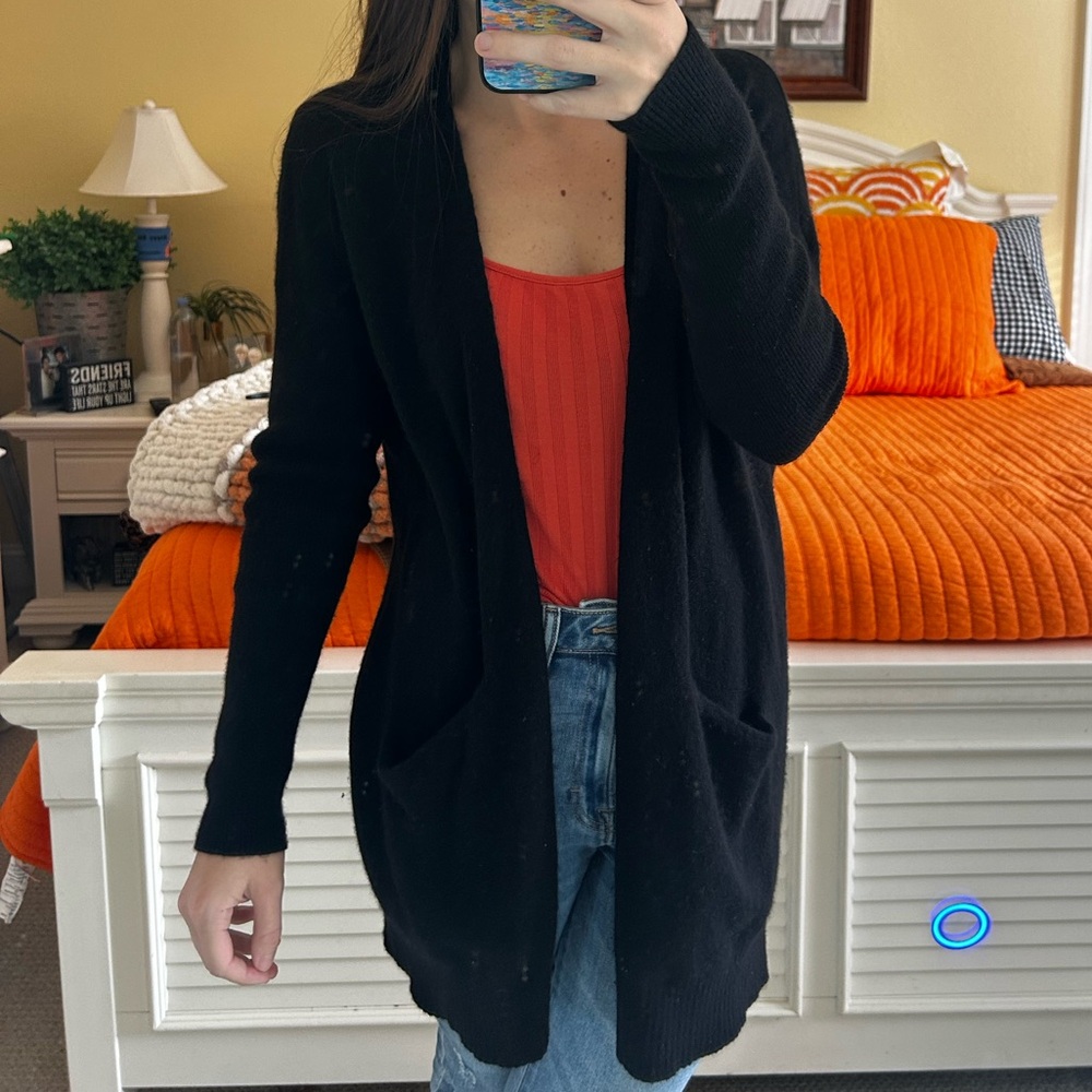 Aqua Cashmere Cardigan - Picture 4 of 6